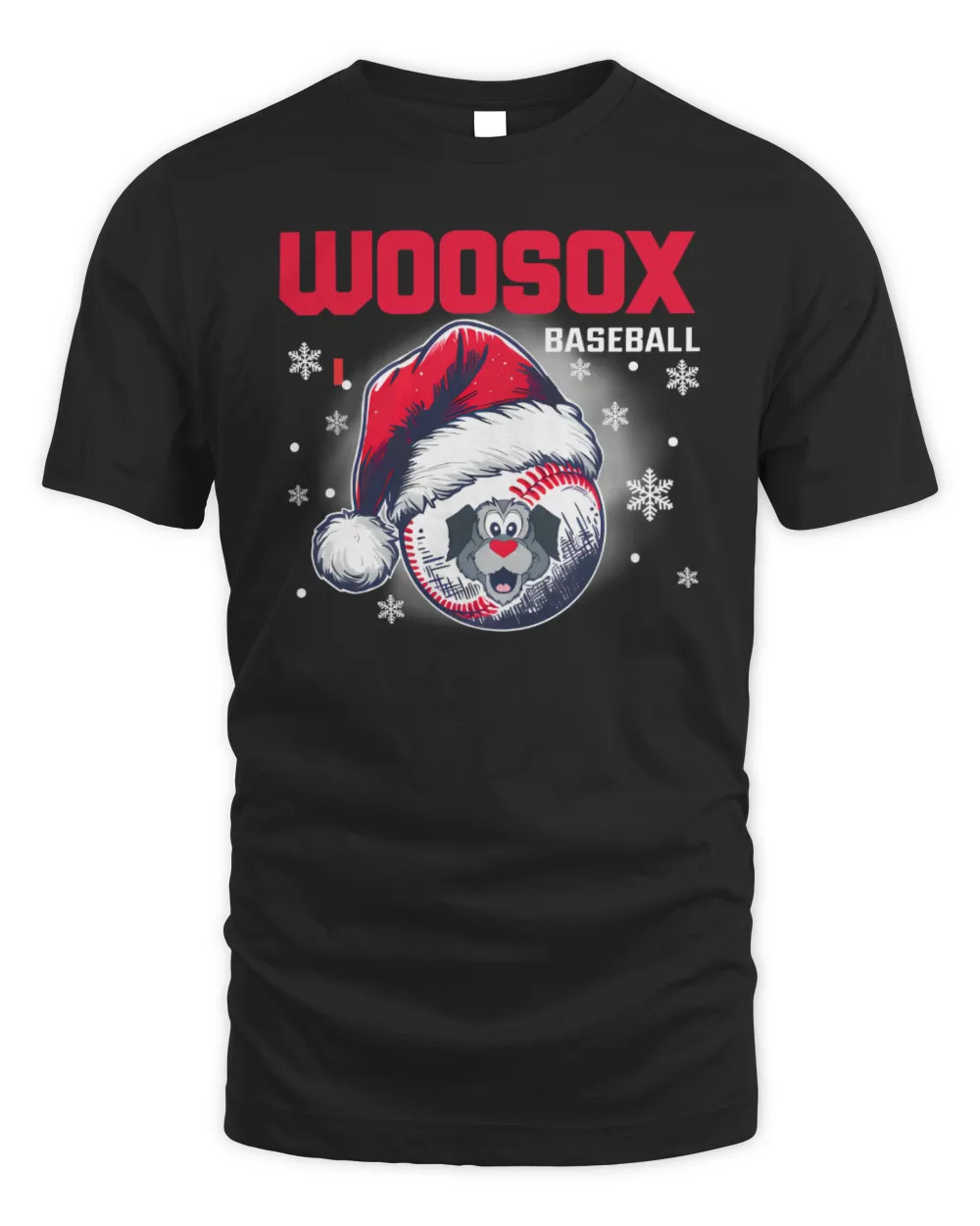 Worcester Red Sox Christmas 2024 WooSox Baseball Woofster Elves T-Shirt Unisex Standard T-Shirt black s