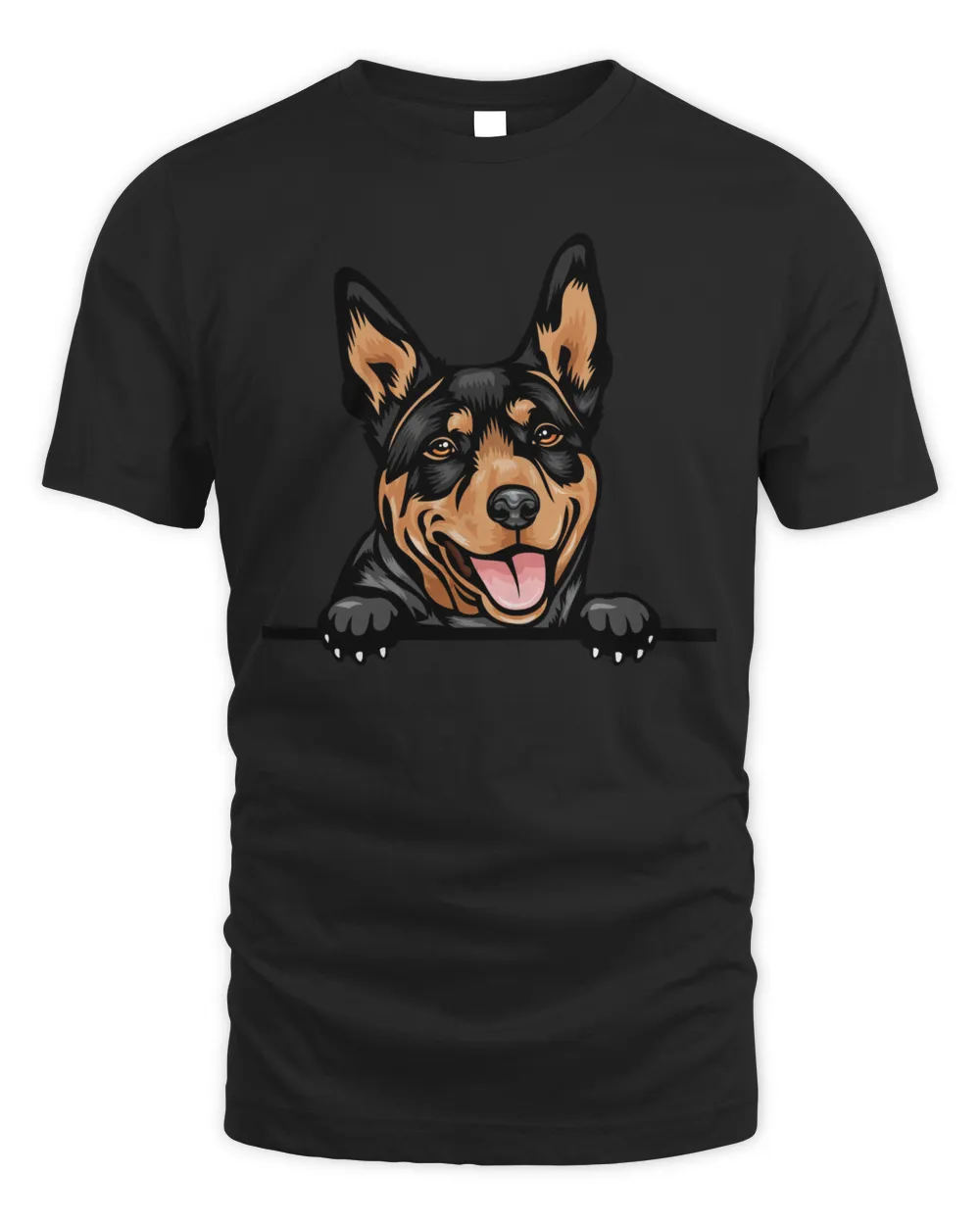 Animal Dog Australian Kelpie Unisex Standard T-Shirt black s