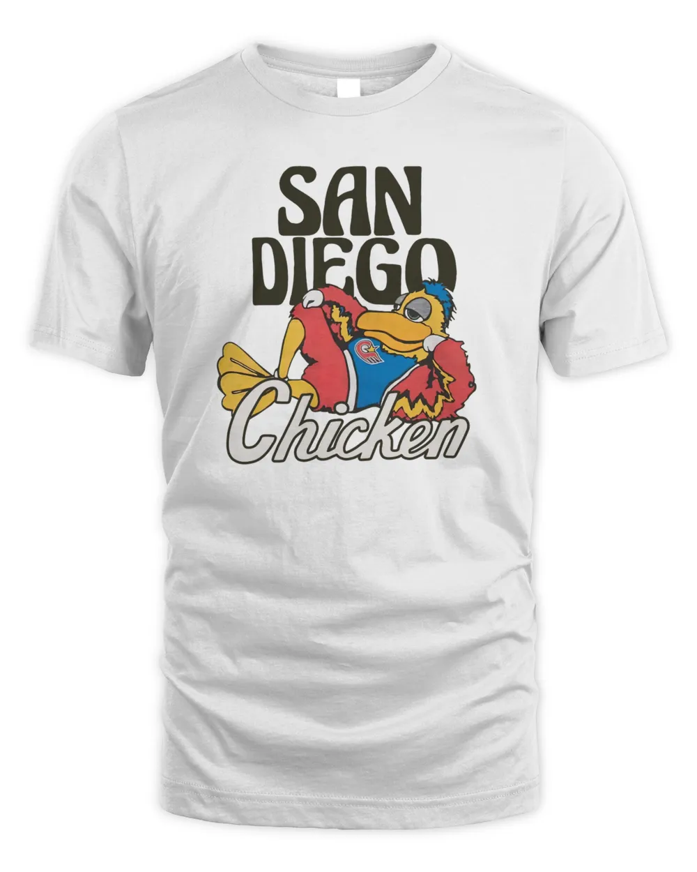 Homage Official Clothing Padres Chicken Shirt Unisex Standard T-Shirt white s