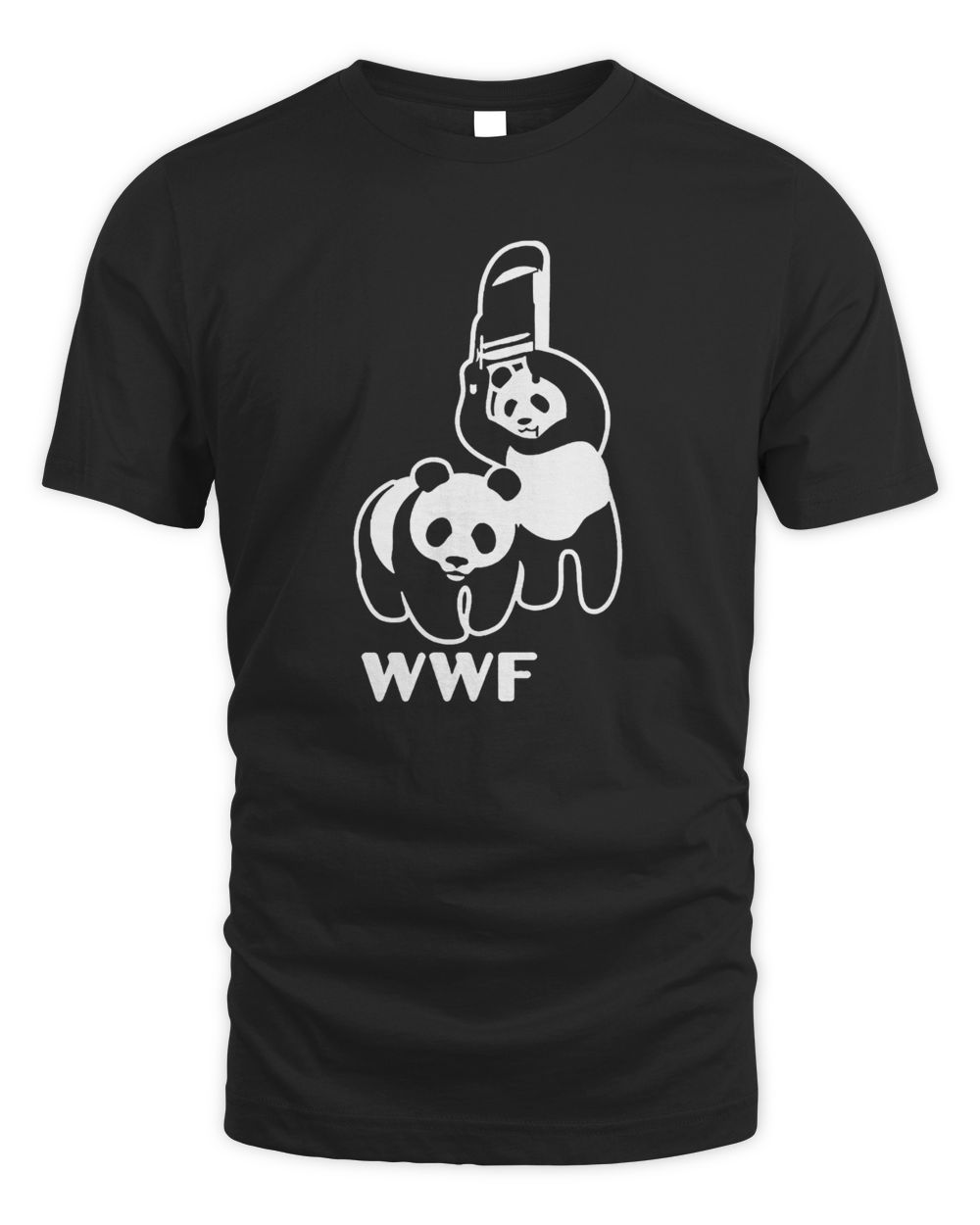 Wwe Wwf Panda Chair T-Shirt Unisex Standard T-Shirt black s