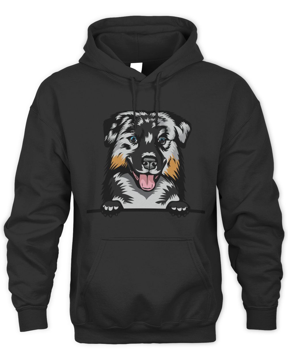 Animal Dog Australian Shepherd Unisex Hoodie black s