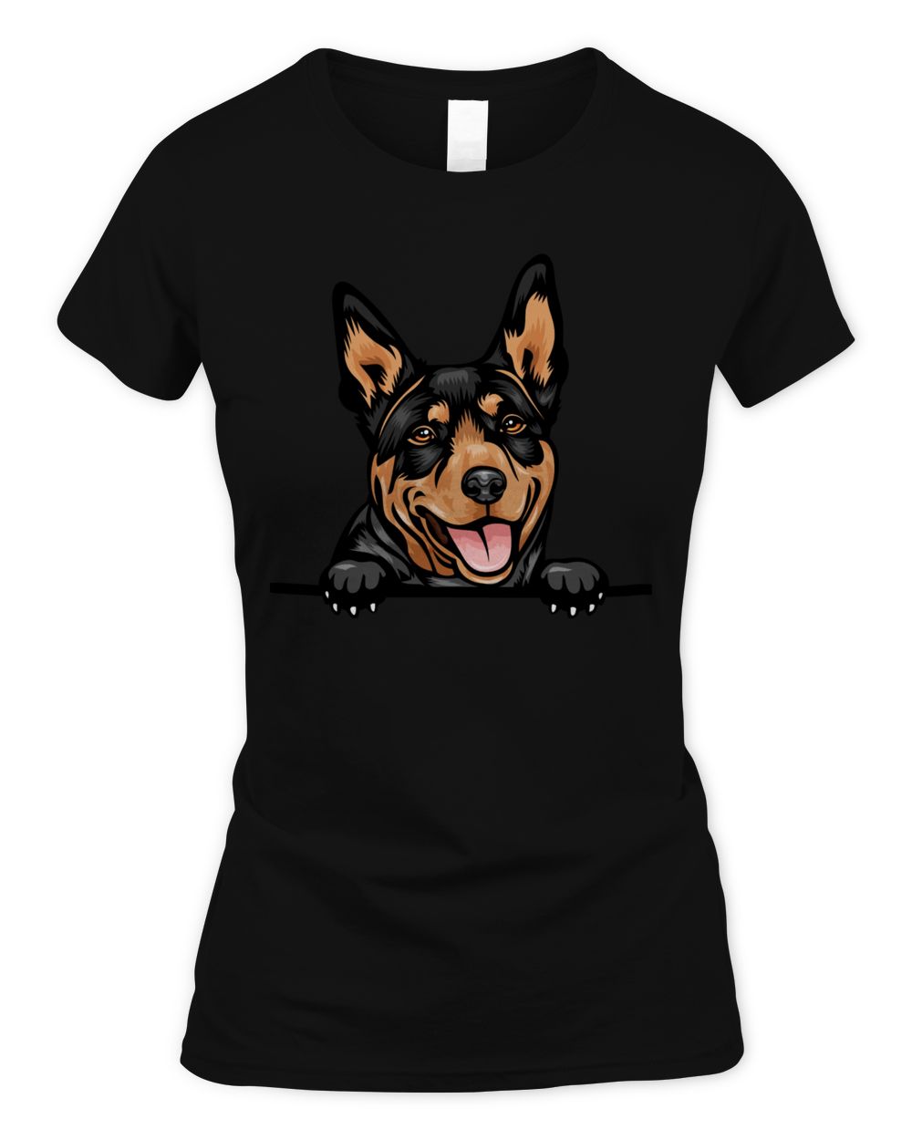 Animal Dog Australian Kelpie Women's Standard T-Shirt black s