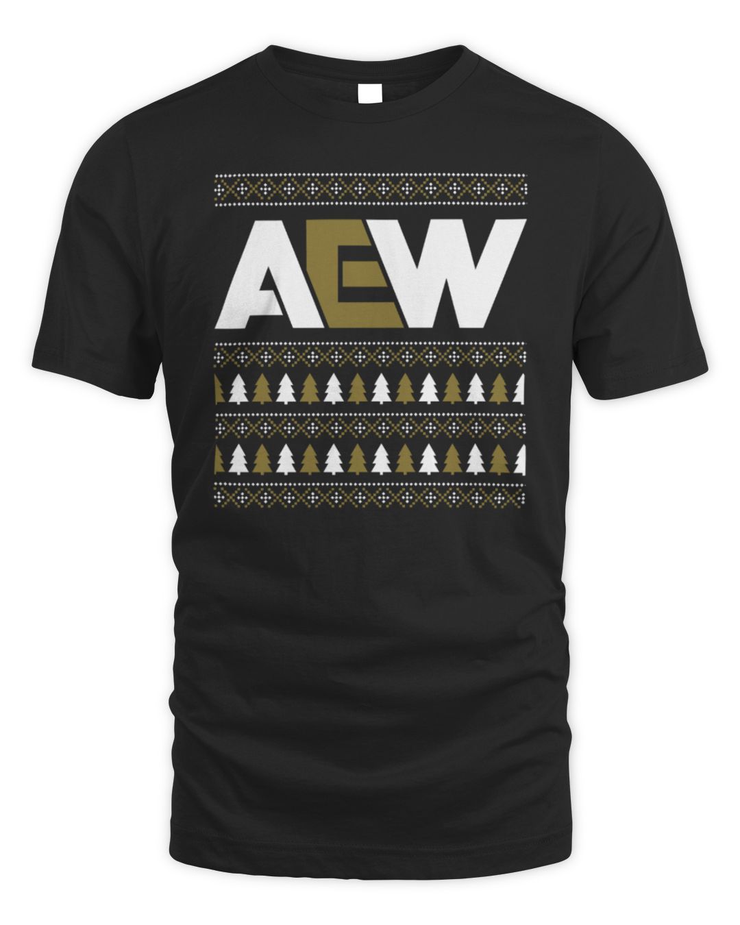 Aew Shop AEW Logo Holiday T-Shirt | Vecge