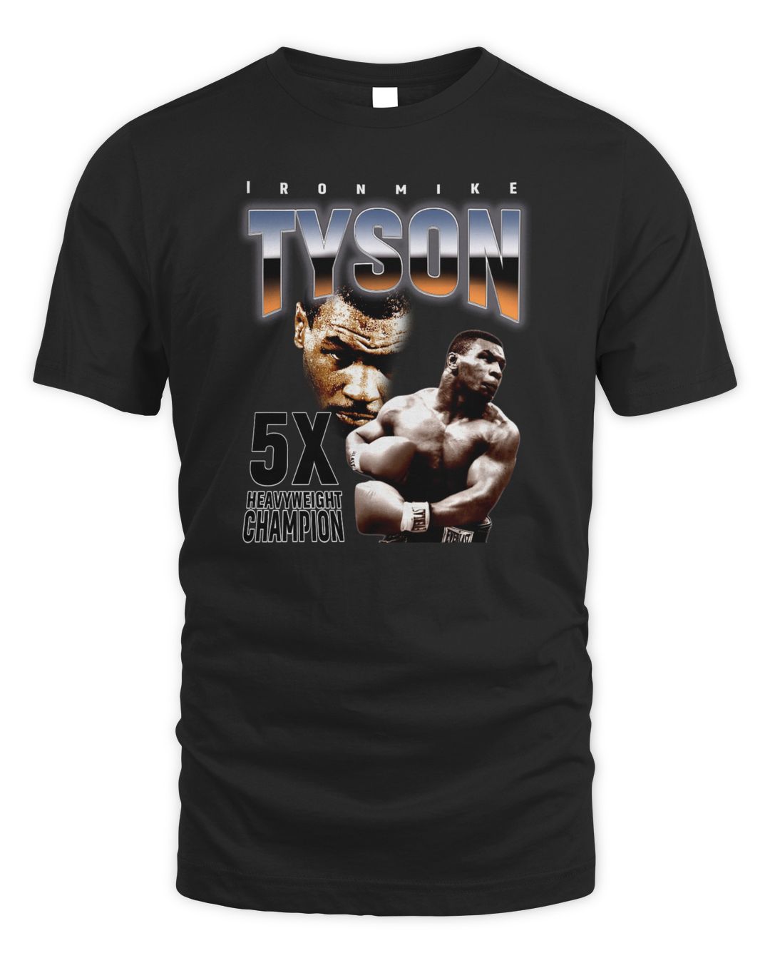 Mike Tyson Merch 5X Heavyweight Champion T Shirt