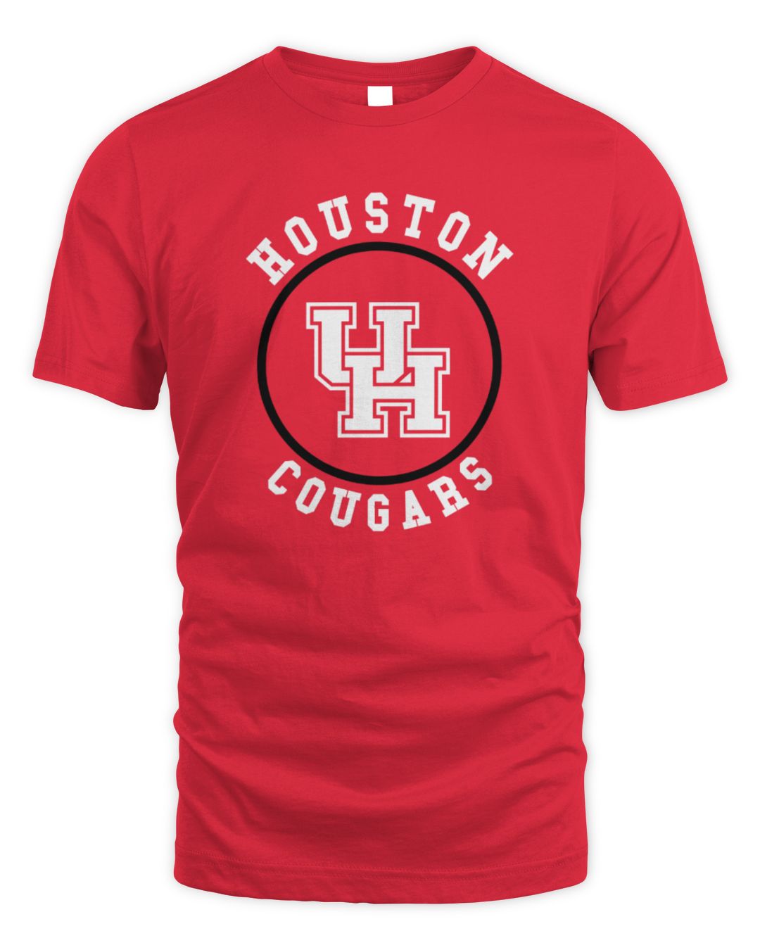 University of Houston Cougars Division Arch Canvas Triblend Short Sleeve T Shirt - Athletic Grey
