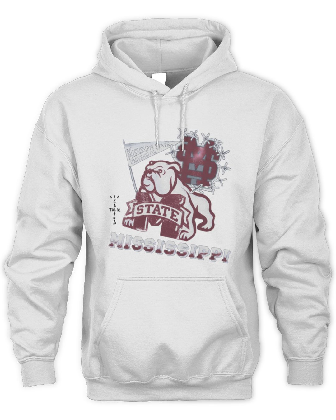 2024 Travis Scott College Merch Cactus Jack Mississippi State Bulldogs ...